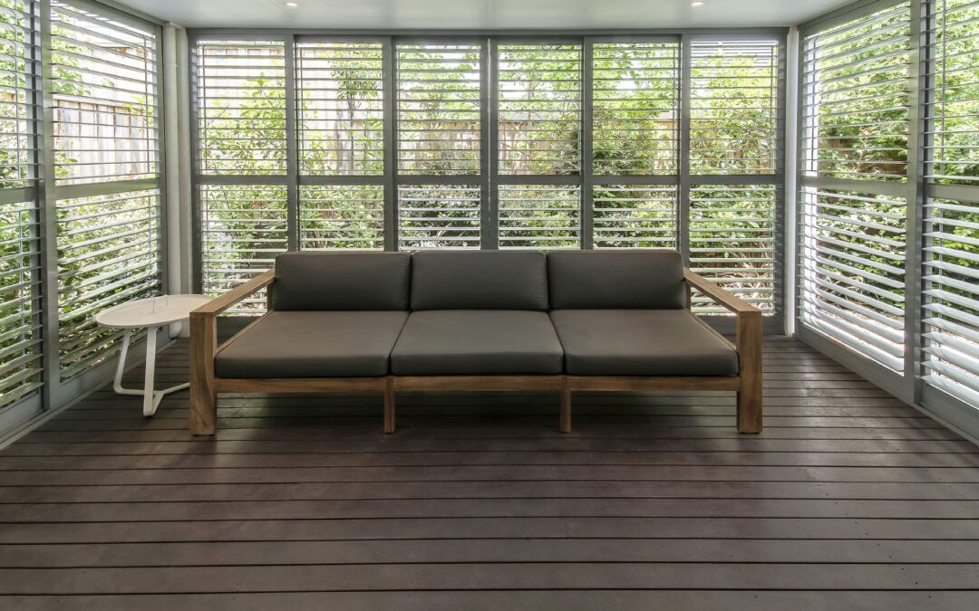 Outdoor plantation shutters are a great option to add extra style to your home